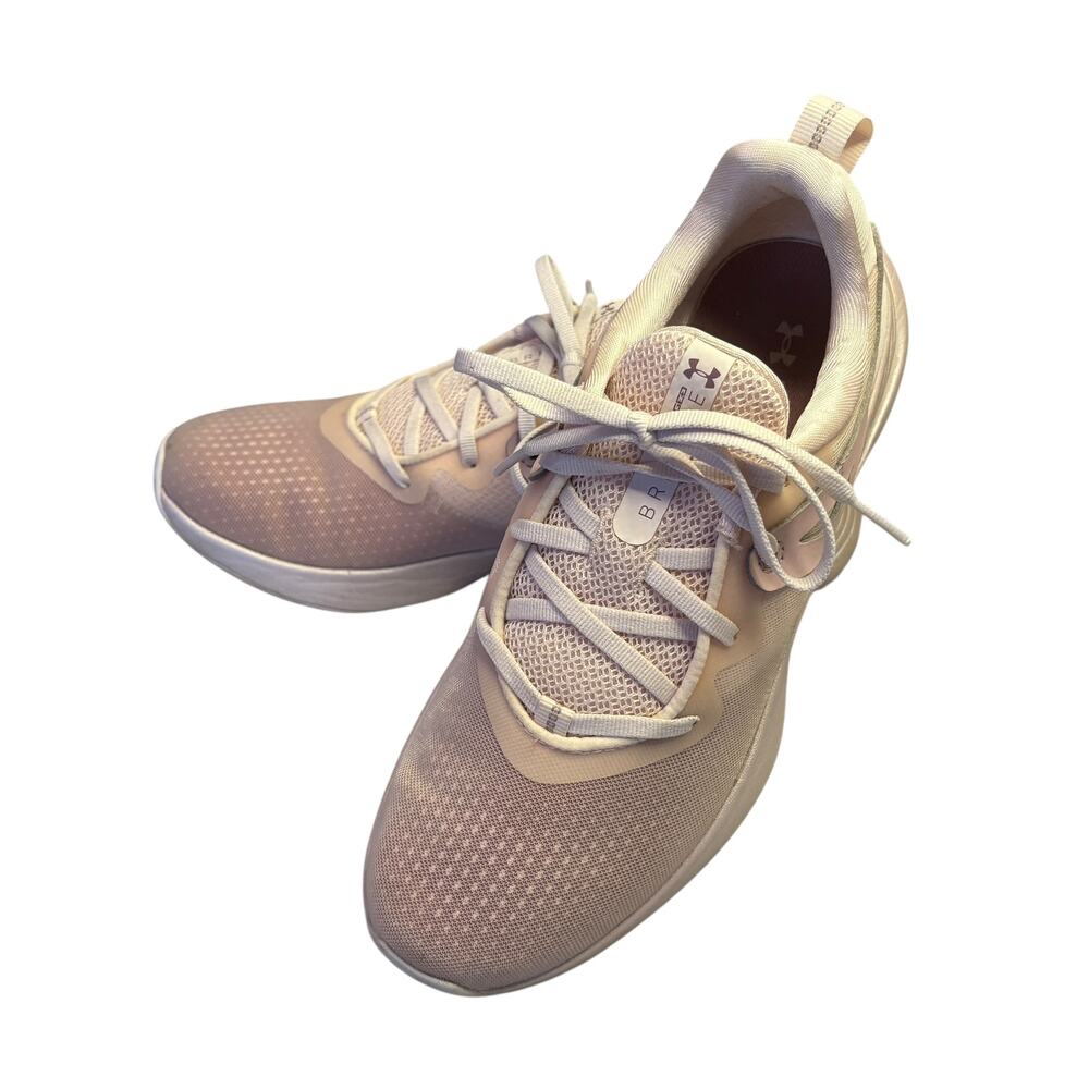 Under Armour Pink Sneakers‎ with Box Sz 8.5 3022617-604 - EUC